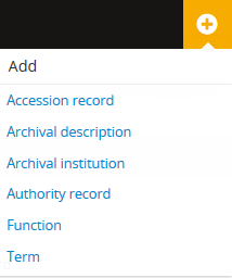 An image of the Add menu's options