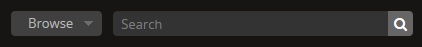 Search box with browse menu