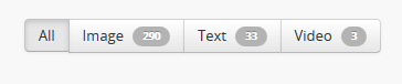An image of the facet filter buttons on the digital object browse page