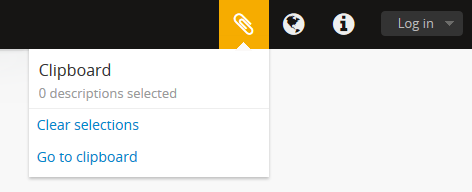 An image of the Clipboard menu.