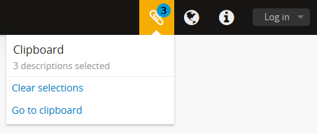 An image of the Clipboard menu when items are pinned.