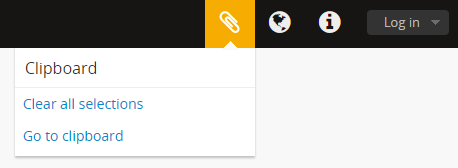 An image of the Clipboard menu.