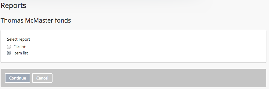 Reports view to the public user.