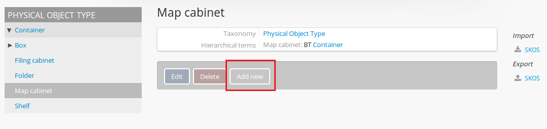 Add new physical object type as a child