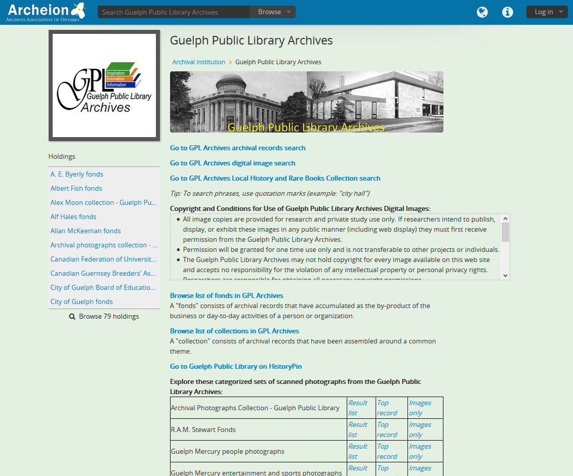 An example of customized content on a repository page