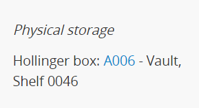 An example of a physical storage container shown in the context menu
