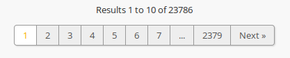 Image of the pager provided on browse pages with more than 10 results