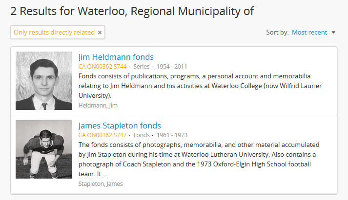 View of the option to exclude narrower terms in Places browse
