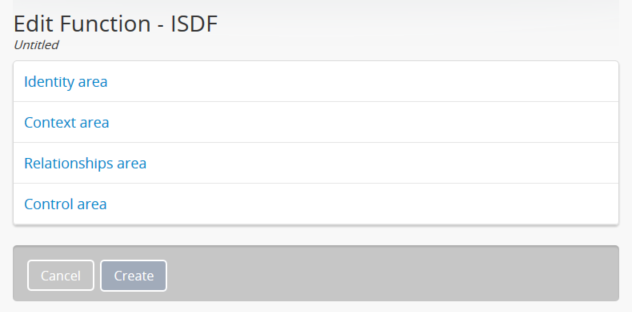 An image of a blank ISDF record in edit mode